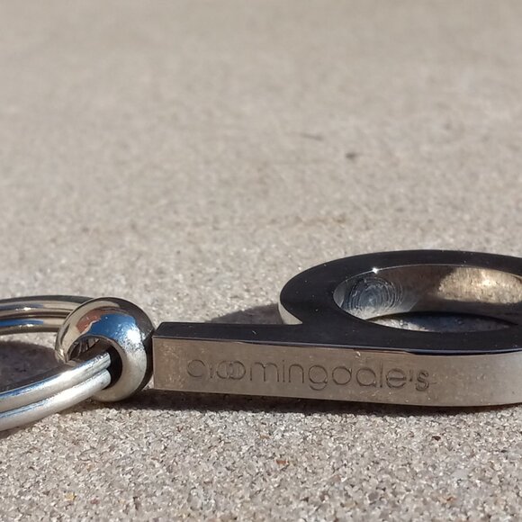 NOS Vintage 1980s Bloomingdales Initial Letter “b” Key Ring KeyChain Charm Fob - Picture 5 of 16